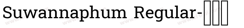 Suwannaphum Regular字体转换